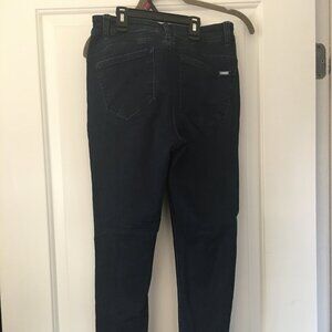 IMAN Pair of Black Jeans with Gold Accents Like New